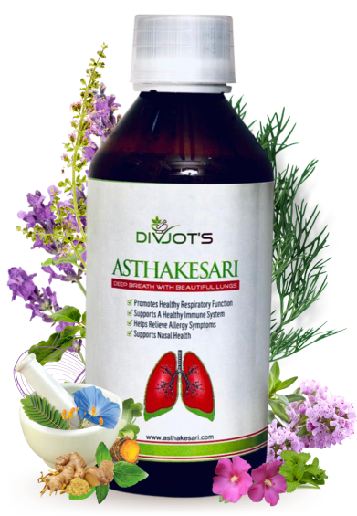 Asthakesari herbal syrup bottle
